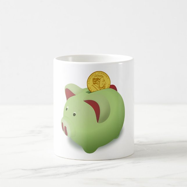 Green Piggy Bank Mug (Creator Uploaded)