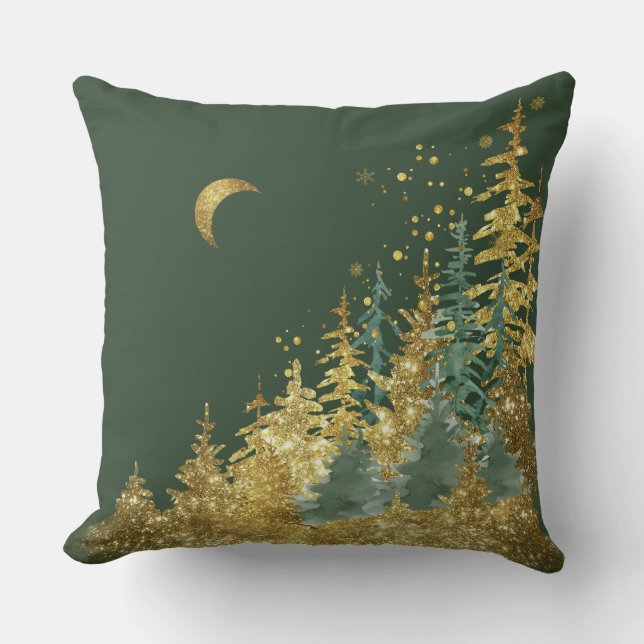 Green Pine Forest  Cushion (Front)