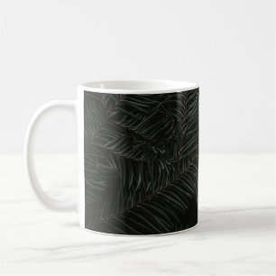 Green pine tree leaves coffee mug