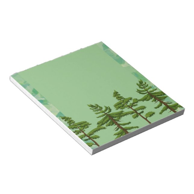 Green  Pine Tree Notepad (Angled)