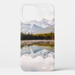 GREEN PINE TREES BESIDE BODY OF WATER DURING DAYTI iPhone 12 CASE