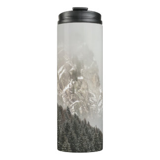 GREEN PINE TREES THERMAL TUMBLER