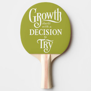 Green Ping Pong Paddle – Growth Starts