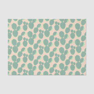 Green & Pink Cactus Pattern Tissue Paper