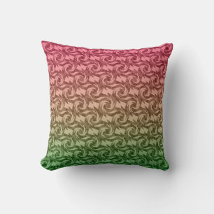 Green pink gradient cushion