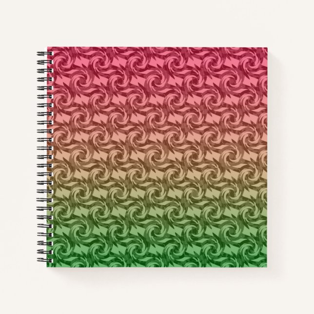 Green pink gradient notebook (Front)