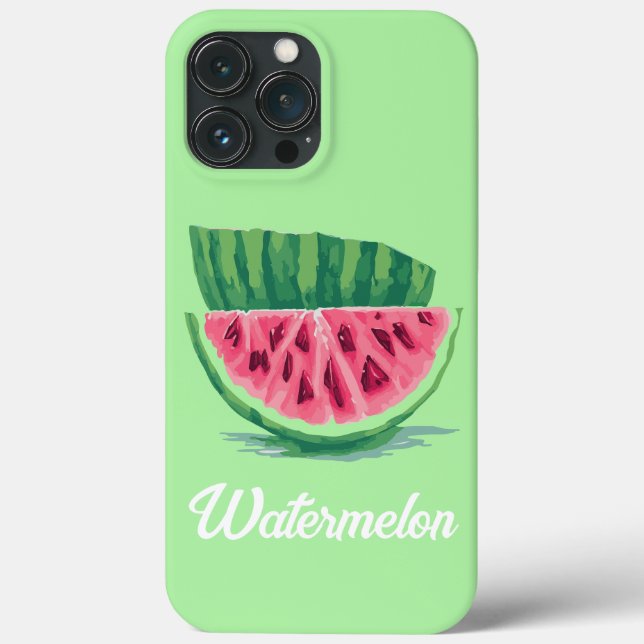Green Pink Watermelon fresh fruit  Case-Mate iPhone Case (Back)