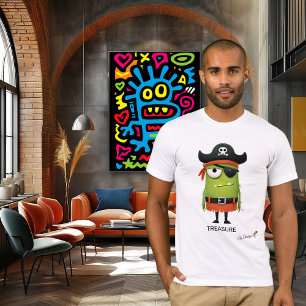Green Pirate TREASURE - By Design Fun Original T-Shirt