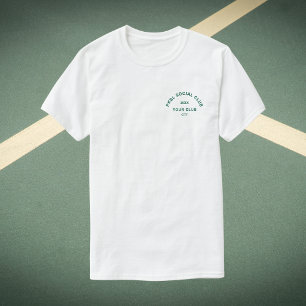 Green PKBL Social Club Crest Pickleball T-Shirt