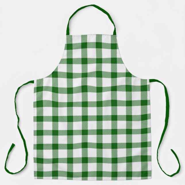 Green plaid  apron (Front)