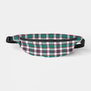 Green Plaid Bum Bags