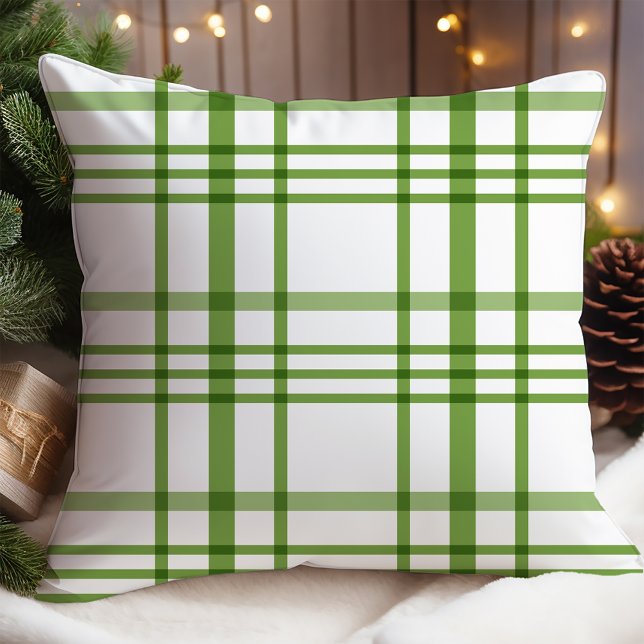 Green Plaid Christmas Cushion (Creator Uploaded)