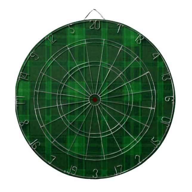 Green Plaid Dart Board (Front)