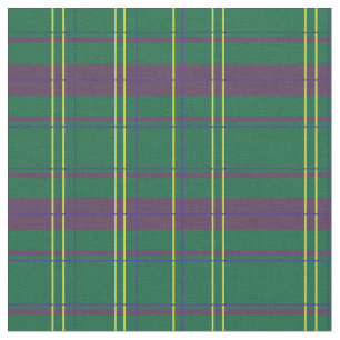 Green Plaid design Fabric