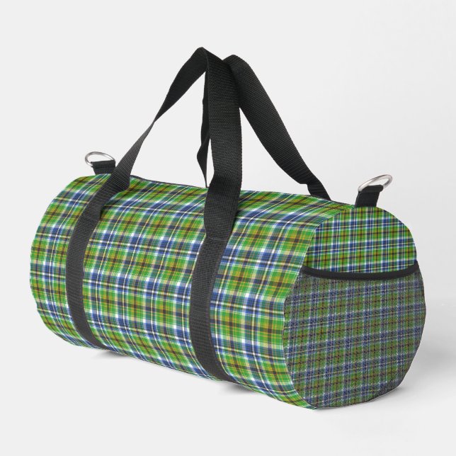 Green Plaid  Duffle Bag (Right Corner)