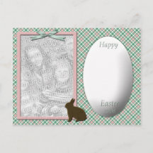 Green Plaid Easter Photo Template