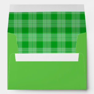 Green Plaid Envelope