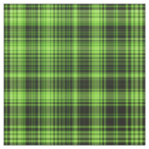 Green Plaid Fabric