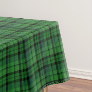 Green Plaid Holiday Tablecloth
