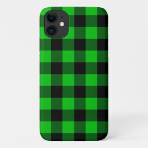 Green Plaid iPhone Case
