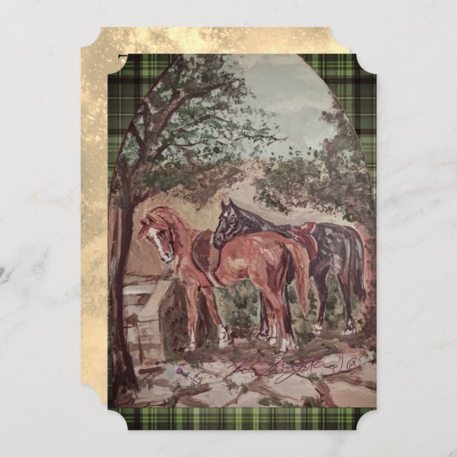 green plaid jamie and poppy scripture (Front/Back)