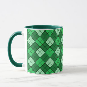 Green Plaid Mug