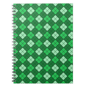 Green Plaid Notebook