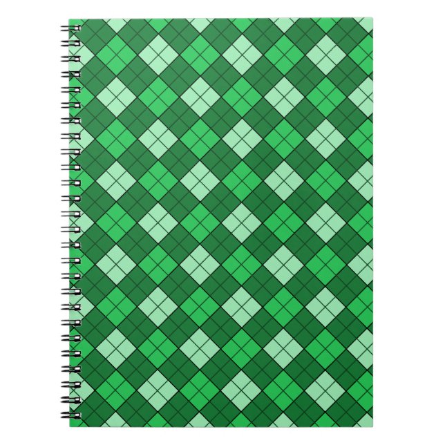 Green Plaid Notebook (Front)