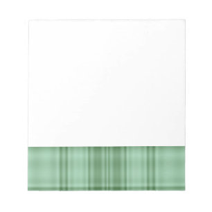 Green Plaid Notepad