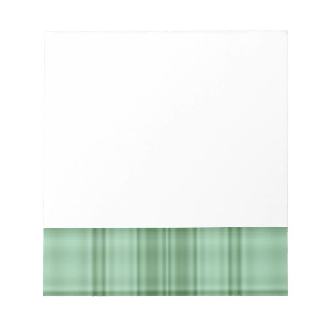 Green Plaid Notepad (Front)