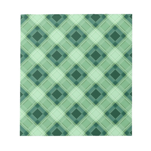 Green plaid notepad (Front)