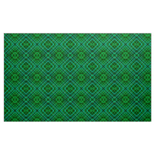 Green plaid pattern fabric