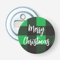 Green Plaid Pattern Merry Christmas