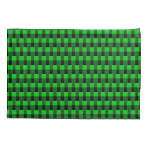 Green Plaid Pillow Case