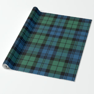 Green Plaid Rustic Clan Campbell Elegant Wrapping Paper