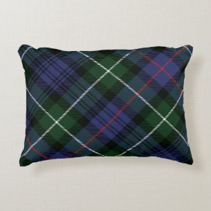 Green Plaid Rustic Clan MacKenzie Tartan Decorative Cushion