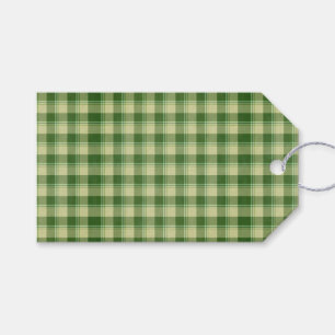 Green Plaid Saint Patrick's day Gift Tags