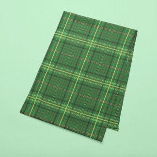 Green Plaid  Short Table Runner