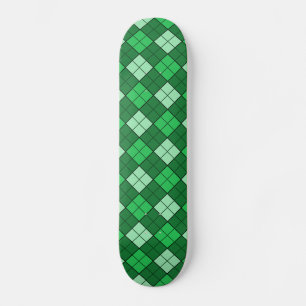 Green Plaid Skateboard