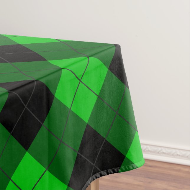 Green Plaid Tablecloth (In Situ)