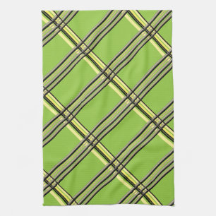 Green Plaid Tea Towel
