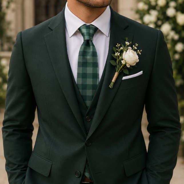 Green Plaid Tie (Creator Uploaded)