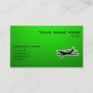 Green Plane Business Card
