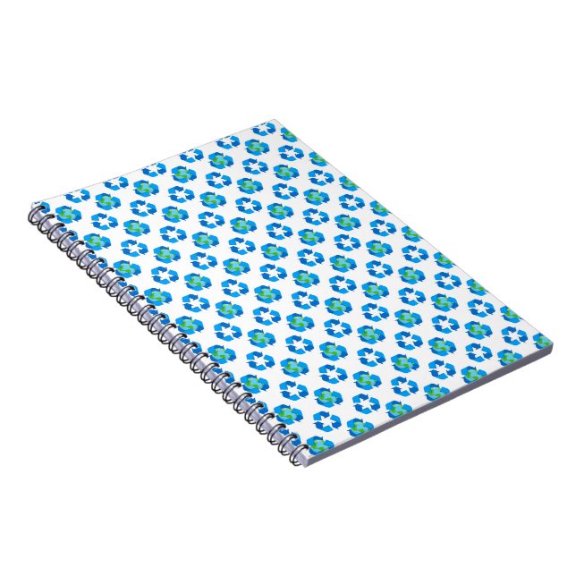 Green Planet Dots Earth Day Ecology Environment Notebook (Right Side)