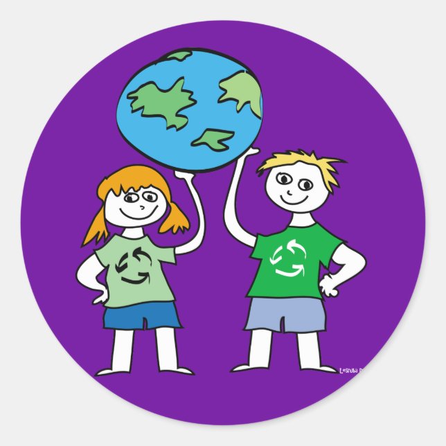 Green Planet Kids Stickers (Front)