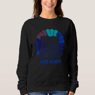 Green Planet Save Wildlife Conservation Environmen Sweatshirt