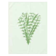 Green plant in the shape of a bouquet.