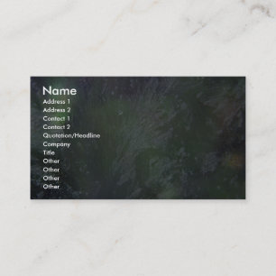 Green Plastic Business Card