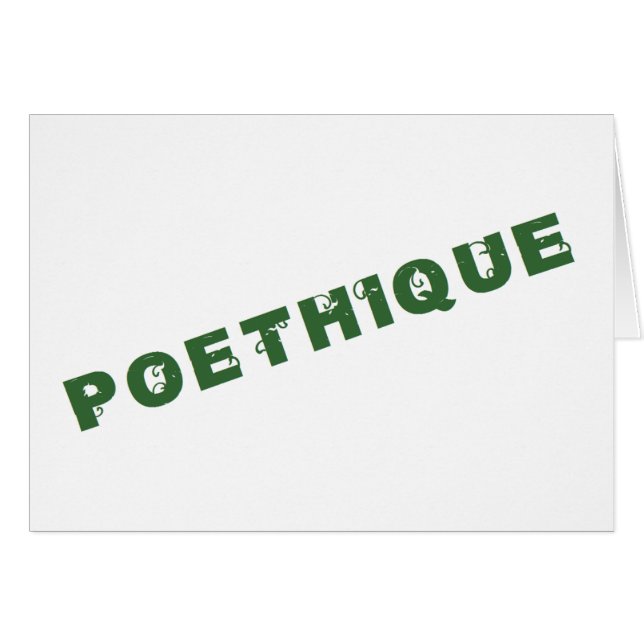 green poéthique (Front Horizontal)