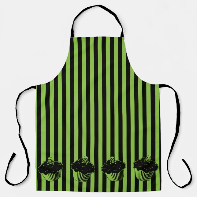 Green Poison Cupcake Apron (Front)